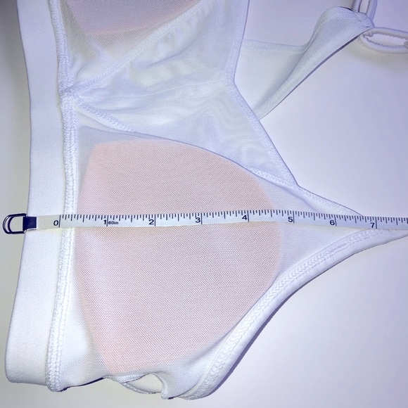 NEW AUTHENTIC AMERICAN HERITAGE Sports Bra Racerback Straps Medium White NWOT - Picture 10 of 15